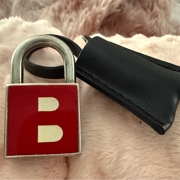 Bally Red and Silver Lock and Key - Picture 2 of 6